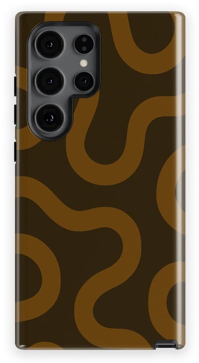 DripCase Motion Flow Tough Hoesje Samsung Galaxy S24 Ultra | Backcover met Mag | Trendy Design | Valbescherming | Fluid Roots