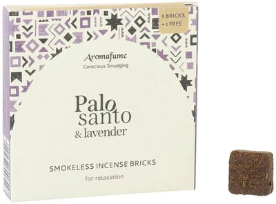 Aromafume wierookblokjes Palo Santo & Lavendel - 2 cm x 2 cm