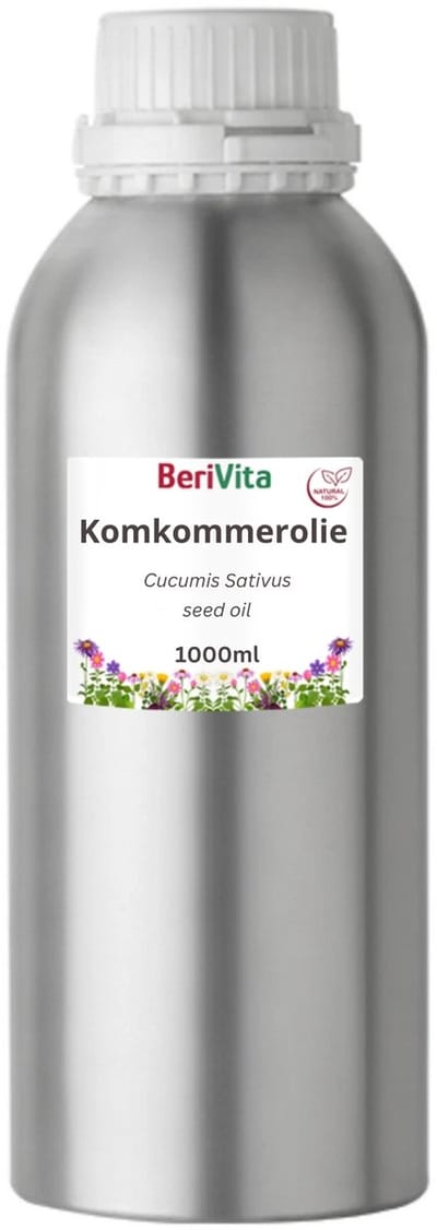 Komkommer Olie Liter - Pure & Koudgeperste Komkommerolie - 1000ml Cucumber, Cucumis Sativus Oil