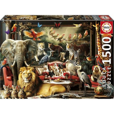 Puzzle - EDUCA - Le Manoir des Animaux - 1500 pieces - 85 x 60 cm - a partir de 15 ans