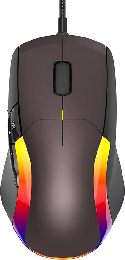 Phreeze Gaming Muis - Fire Switch - RGB Verlichting - 8000 DPI - Linkshandig + Rechtshandig - Programmeerbaar - Bedraad