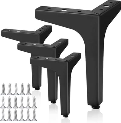 Meubelpoten set - Kastpoten - Meubels verhogen - Sterke draagkracht - 17 cm - Zwart