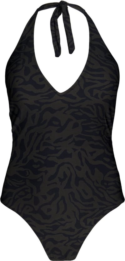Barts - Maat 44 - Sula Halter One Piece Zwart Dames Badpak