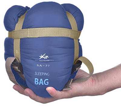 Ultralichte rechthoekige slaapzak voor warm weer, 75 inch x 30 inch, ideaal voor kamperen, backpacken en wandelen