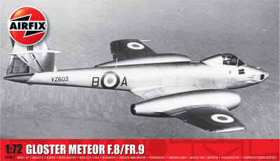 Airfix Modelbouwpakket Militaire voertuigen - 04067 Gloster Meteor F.8/FR.9 - Straaljager Plastic - 1:72 - Modelbouw