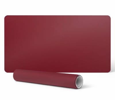 Vinyl beschermmat voor op de werkplek, bordeauxrood, 90x45 cm