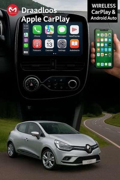 ADIVOX 10.1 inch T1 geschikt voor Renault Clio 2013-2019 Android 15 CarPlay/Auto/Wifi/RDS/DSP/DAB+