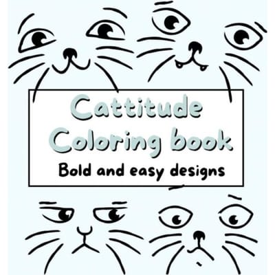 Cattitude Coloring Book - Sisi Belle
