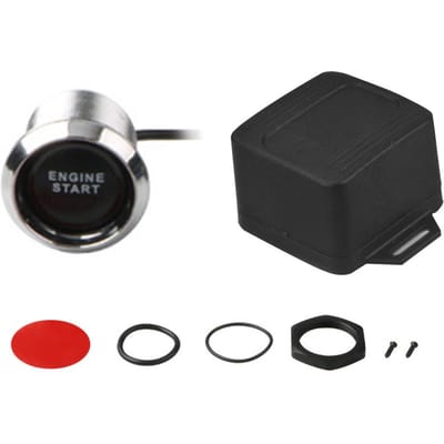 Interrupteur d'allumage de voiture, démarrage du moteur à un bouton, interrupteur à bouton-poussoir, accessoires modifiés avec lumière LED K21275BL black