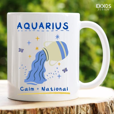 Waterman Mok | Sterrenbeelden | Mok met tekst | Grappige mok | Verjaardag cadeau | Cadeau voor man | Cadeau voor vrouw | Cadeau voor haar | Cadeau voor hem | Grappige cadeau | Thee glazen | Valentijn cadeautjes | Koffiekopjes