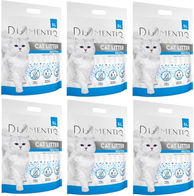 Diamentiq Serie - Silica Kattenbakvulling - 6x5L - Niet-klonterend - Bezzapachowy