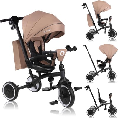 Multifunctionele 2-in-1 Kinderfiets en Driewieler voor Kinderen van 9 Maanden tot 5 Jaar
