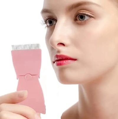 Wimper Separator I Wimper Kam I Wimper Tool I Wimper Borstel I Applicator I Verwijderen Mascara I Inklapbaar I Roze