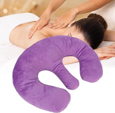 Ondersteuningskussen voor Borstmassage - Comfortabel en Sensitief Kussen voor Schoonheidssalon en Thuisgebruik - Paarse Kleur