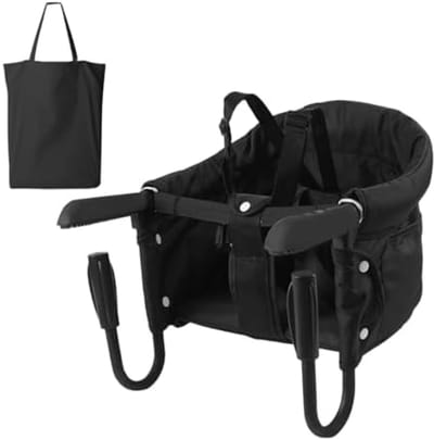 PromoHome Opvouwbaar Kinderzitje - Veilig Tafelzitje met 7-Punts Gordel & Draagtas - Tot 15 kg