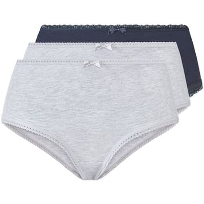 ESMARA 3 dames hipsters (Donkerblauw/grijs, XS (32/34))