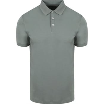 Suitable Boris Poloshirt Groen - Maat S - Heren - Polo shirt Heren met Korte mouw