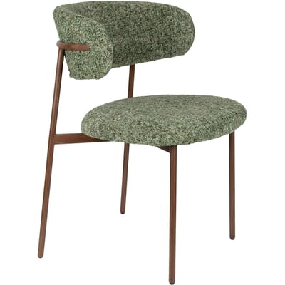 Housecraft Living Claes Eetkamerstoelen Gemêleerd Groen - Set van 2