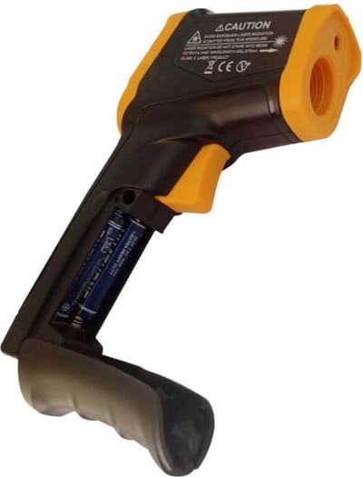IR infrarood thermometer van -50 tot 360 °C graden met laser en verlicht digitaal scherm