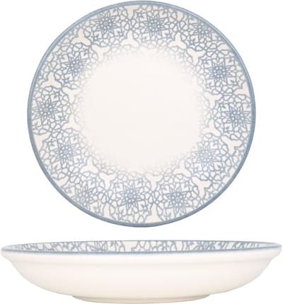 Kütahya Porselen Diepbord - Casa Blue - Porselein - 21 cm (700cc) - set van 6