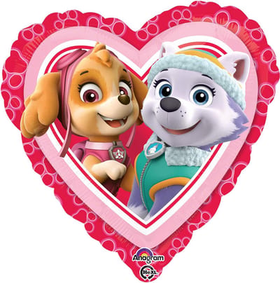 PAW Patrol - Ballon - Folie - Skye & Everest - 43 cm - Roze - 1 stuks