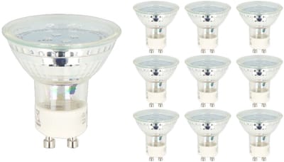 LED line LED Spot GU10 - 1W (vervangt 6W) - 80lm - Ø50mm - 230V - Energiezuinig - 10 stuks