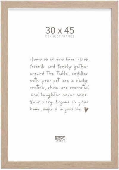Deknudt Frames fotolijst S45RJ1 - naturel eikkleur - hout - 30x45 cm