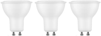 Modee GU10 LED Lamp 4.5W - 400lm - 6000K - Daglicht Wit - LED Spot - Vervangt 35W Halogeen Gloeilamp - 3 stuks