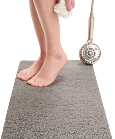 Antislip Badkamermatten voor Veilig en Comfortabel Douchen - Grijs 31 x 16