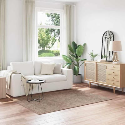 vidaXL - Antislip - Shaggy - Tapijt - Bruin - 140 - x - 200 - cm - PP
