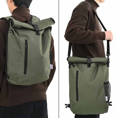 vidaXL - Fietstas - Olijfgroen - 31 - x - 13 - x - 58 - cm - Polyester