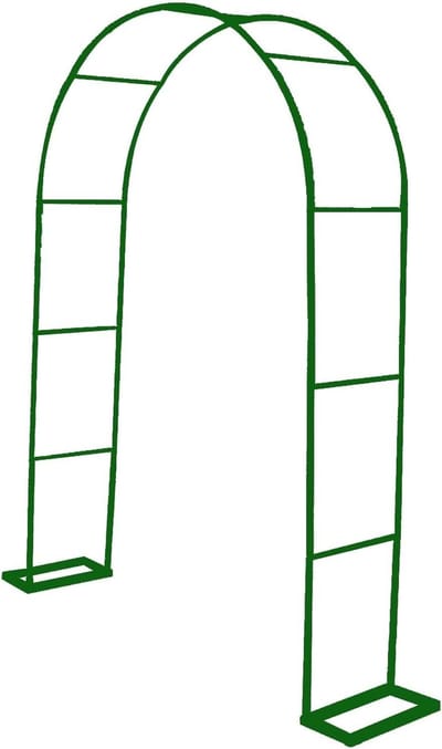 Tuinboog - Pergola Klimplant - Decoratie Buiten - Stabiele Metalen Structuur - 350x220x25cm - Groen