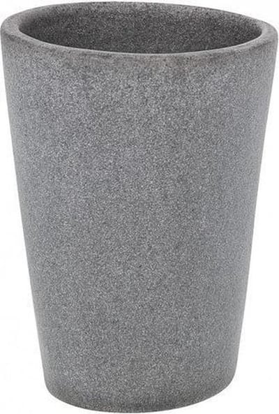 Wenko Pebble Beker 10.7x7.8x8.8cm polyresin Grijs