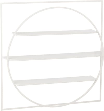 J-Line wanddecoratie News - metaal - wit