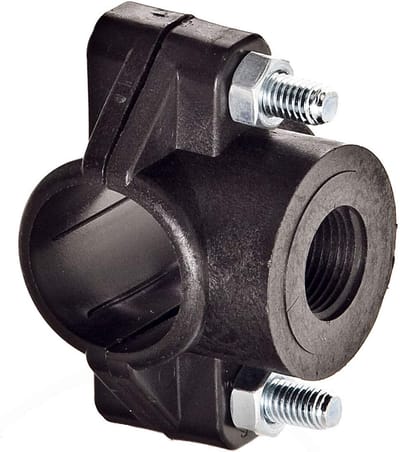 Halsband voor bewatering met bevestigingsschroeven en 1/2 inch aansluiting