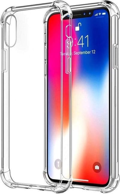 Anti Shock Hoesje Geschikt Voor iPhone X / XS - ShockProof Silicone Case - Transparant Back Cover