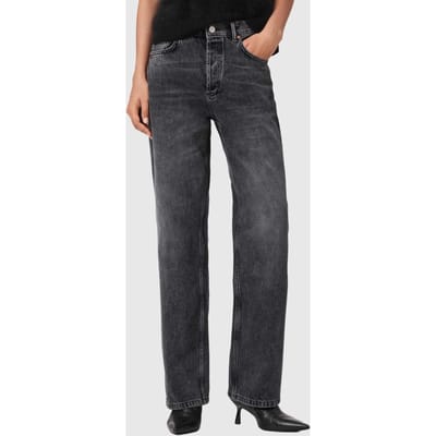 AllSaints Brooklyn Jean Washed Black Taglia: W26 | Jeans straight fit Outlet | Donna | Nero