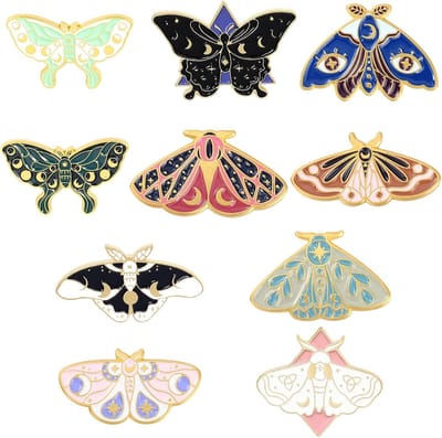 Emaille Pins Leuke Dieren Badges Broche Pin voor Kleding Rugzakken Jassen Emaille Reversspeldjes voor Pin Liefhebbers, 10 stuks, 1x1 inches, Gelegeerd staal