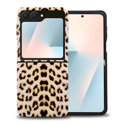 Selencia Hoesje - Geschikt voor Samsung Galaxy Z Flip 7 - Backcover - Wild Leo