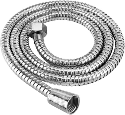 Flexibele Douche Slang van 150 cm in Zilver RVS, Hoge Druk Douche Slang voor Badkamer, Duurzaam en Bestendig tegen Corrosie
