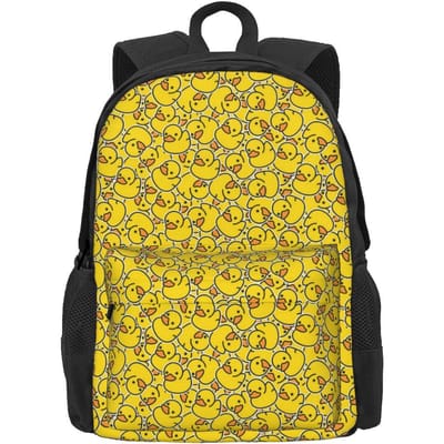 Veel Eenden Rugzak Dierlijke Print Mannen Polyester Reizen Rugzakken Grote Kawaii Middelbare School Tassen Rugzak 36x32x10cm