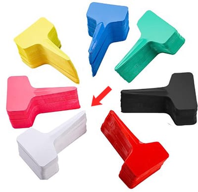 Actie4you® - Plastic notitie bordjes- Prijs Bordjes - Tuin bordjes - Waterbestendig - UV bestendig - Herbruikbaar – Naam bordjes – 50 stuks - Licht Grijs