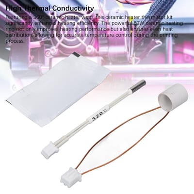 Keramische Verwarmer Thermistor Kit 3D Printer Verwarmingsring en Thermistordraad voor K1 K1C K1 Maximum