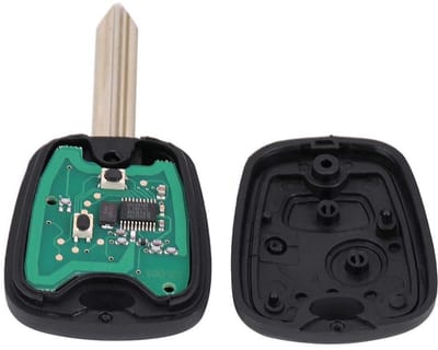 Dailygoody - Autosleutel Afstandsbediening - 2-knops - Eenvoudige installatie - 433MHz - Geschikt voor diverse automerken - Perfecte vervanging - ID46