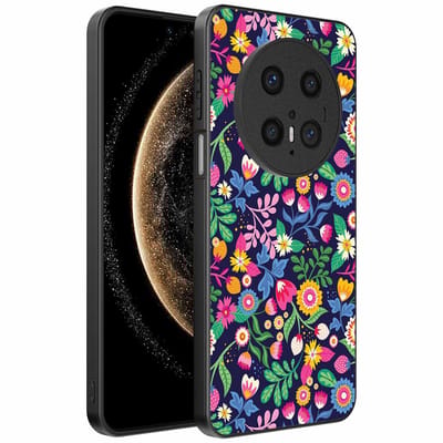 Geschikt voor Huawei Mate 70 Telefoonhoesje met bloemen opdruk - TPU backcover case flower design - Smartphonica geschikt voor Huawei Mate 70