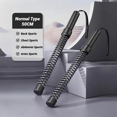 Barre Ergonomique d'Entraînement de Force pour Biceps Triceps Expander de Bras à Ressort Poignée de Fitness en Acier Inoxydable Entraîneur Musculaire