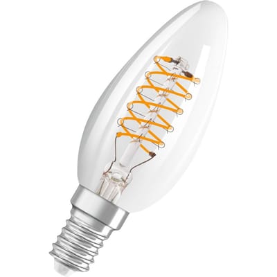Osram Vintage 1906 LED Classic Slim E14 Kaars Filament Helder 4.8W 470lm - 827 Zeer Warm Wit | Dimbaar - Vervangt 40W