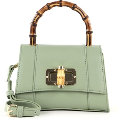SEIDENFELT MANUFAKTUR Handtas Schoudertas Sorken Handbag Sage / Gold Lichtgroen