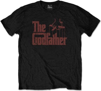 The Godfather - Logo Brown Heren T-shirt - S - Zwart