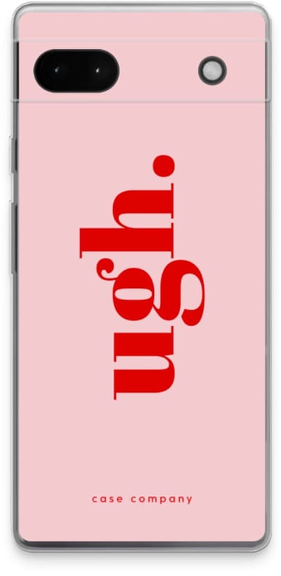 Case Company® - Hoesje geschikt voor Google Pixel 6a hoesje - Ugh - Soft Cover Telefoonhoesje - Bescherming aan alle Kanten en Schermrand